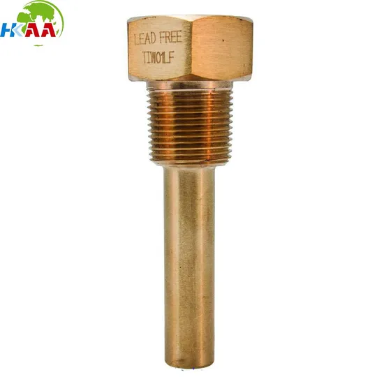 CNC Turning Lead Free Brass Thermocouple Thermowell for Temperature Sensors